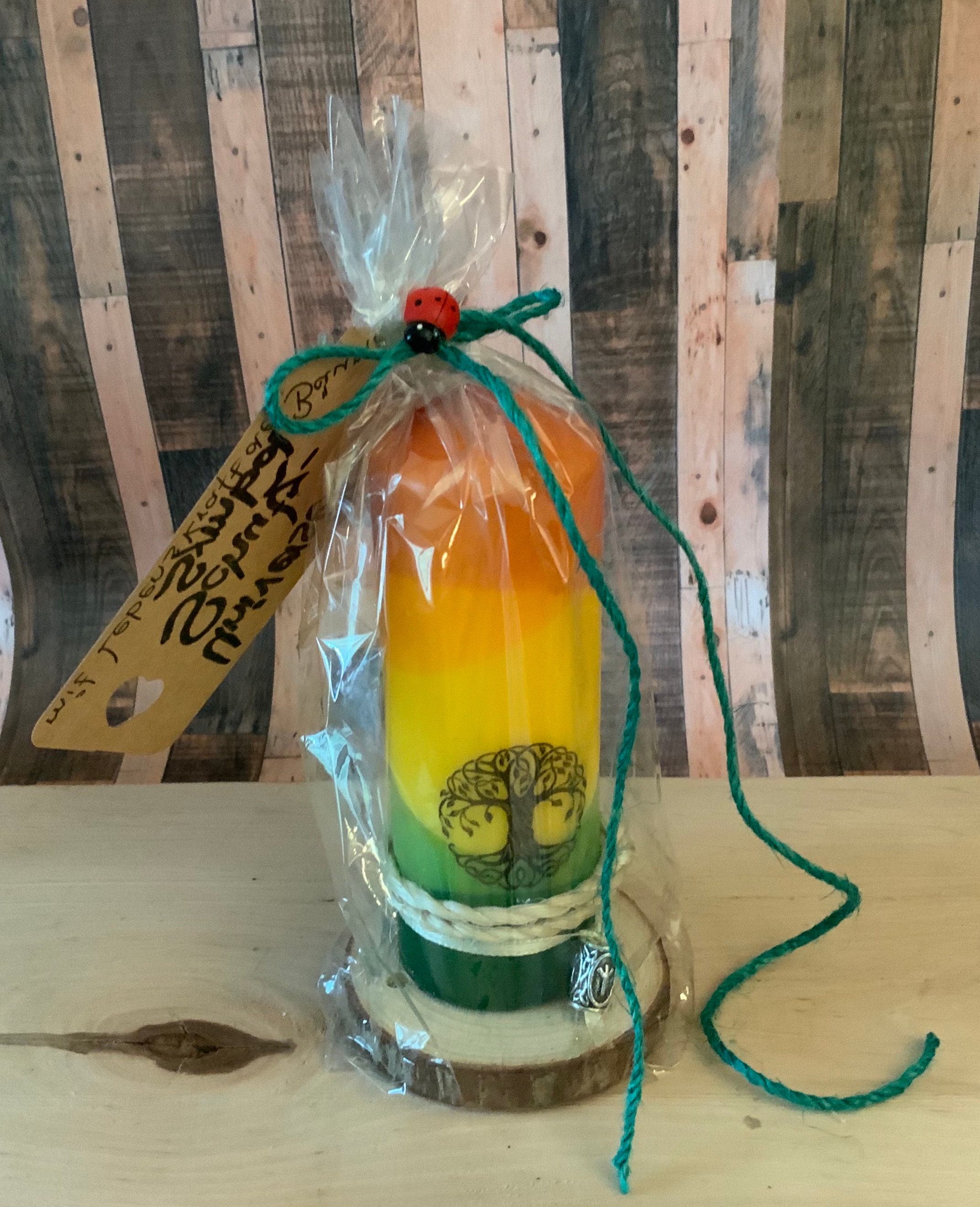 Custom Runes Candle With Tree of Life Magical Motif Candle to - Etsy