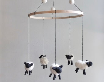 Sheep Mobile Etsy