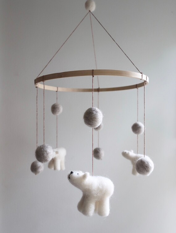 bear crib mobile