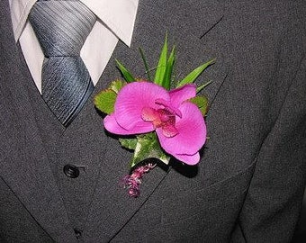 Lapel Lapel Orchid Silk Flower