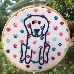 Embroidered Dog Hoopart