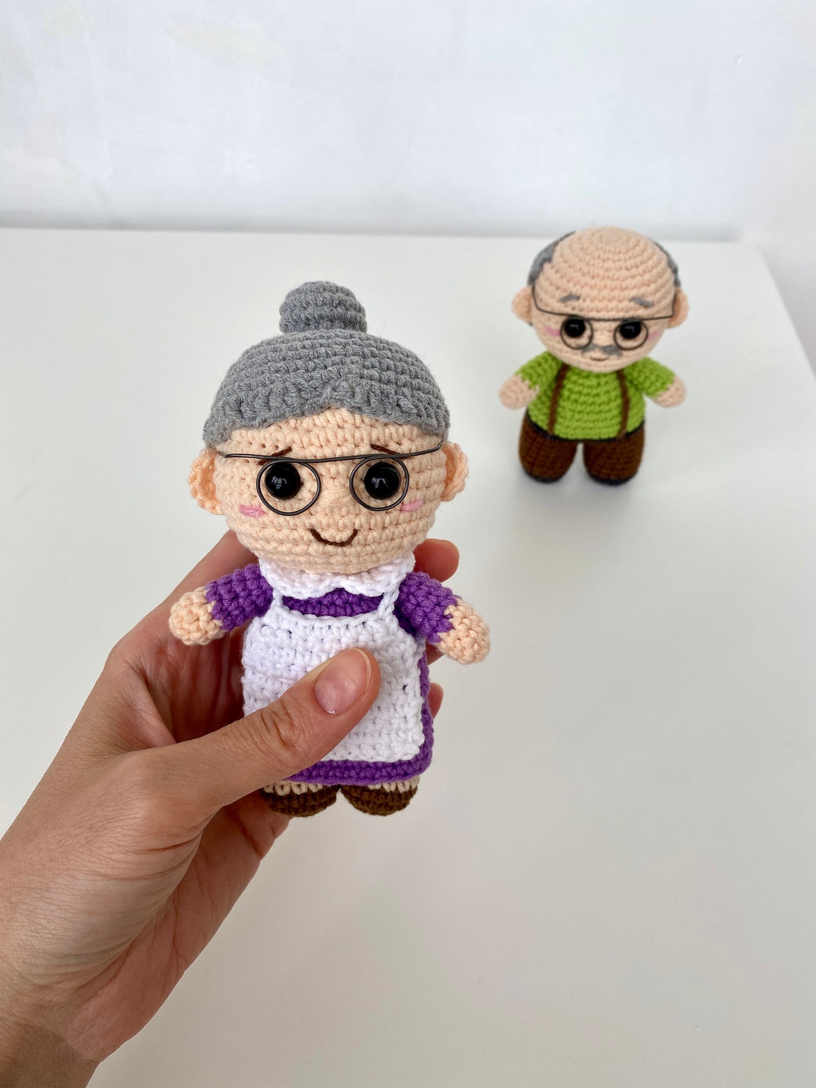 Crochet pattern grandma doll Amigurumi pattern grandmother Etsy