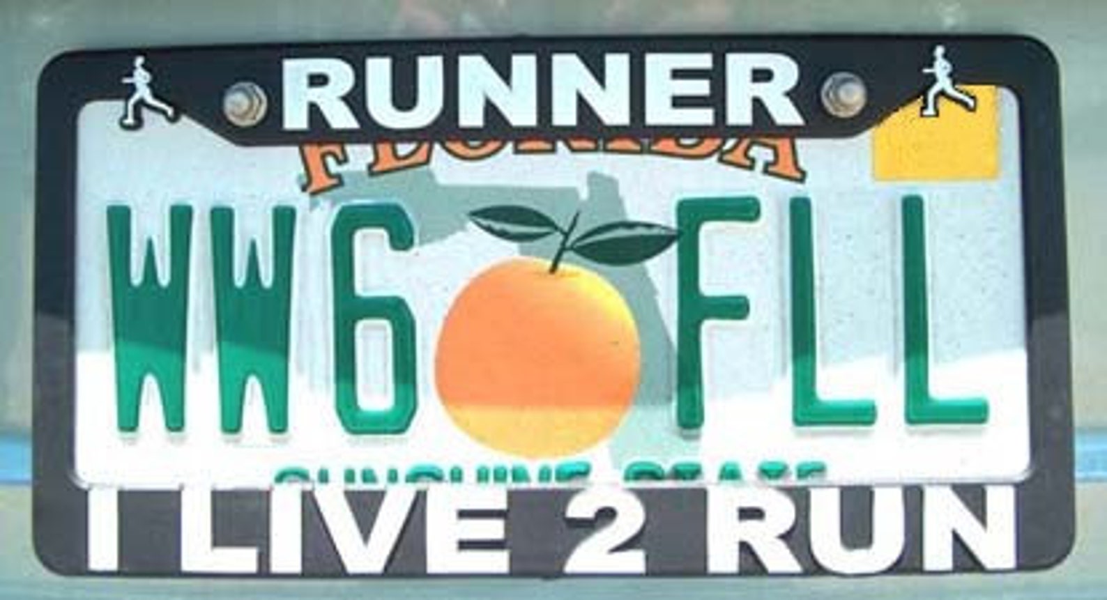 Runner Automobile License Plate Frame Etsy