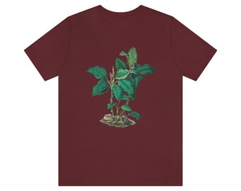 Dieffenbachia Seguine Robusta // Vintage Illustration Print Crewneck Tee // House Plant T Shirt // Botanical Unisex Jersey //