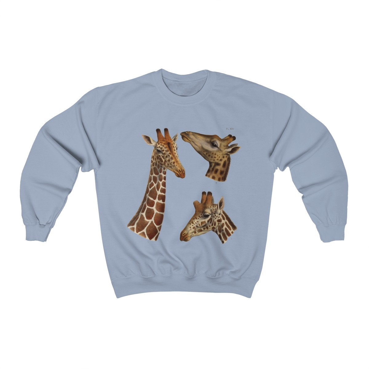 Giraffe Sweater Vintage Giraffe Print Crewneck Sweatshirt | Etsy