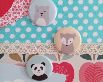 magnet bears ,  childs room child children kids , panda bear