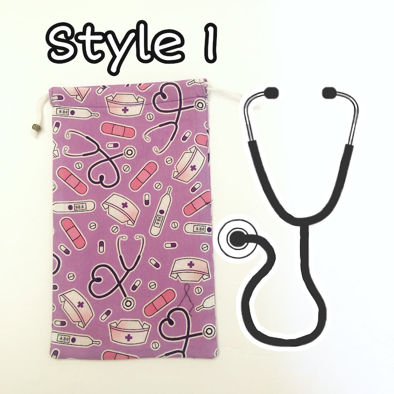 Drawstring Stethoscope Bag / Nurses Stethoscope Case Etsy
