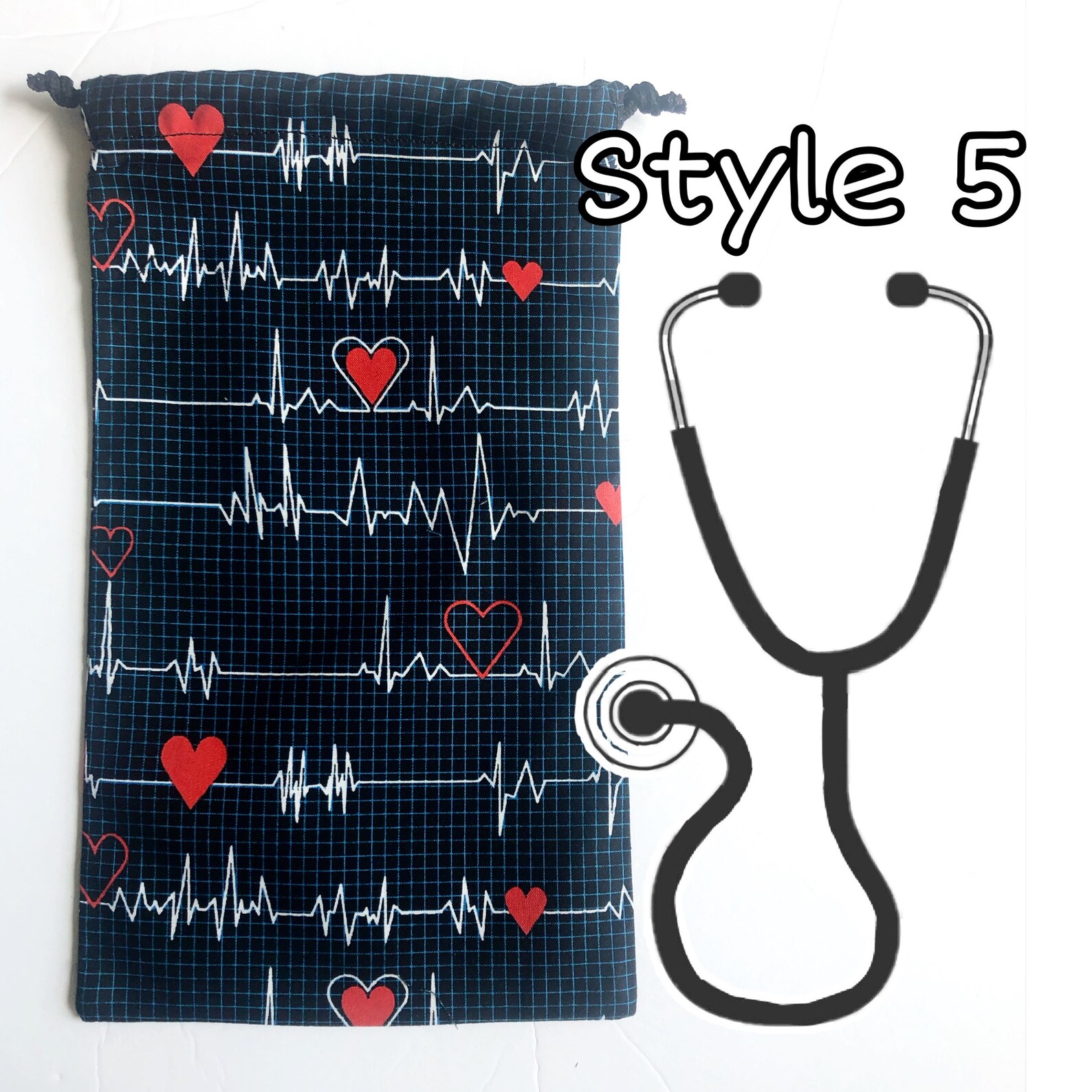 Drawstring Stethoscope Bag / Nurses Stethoscope Case Etsy