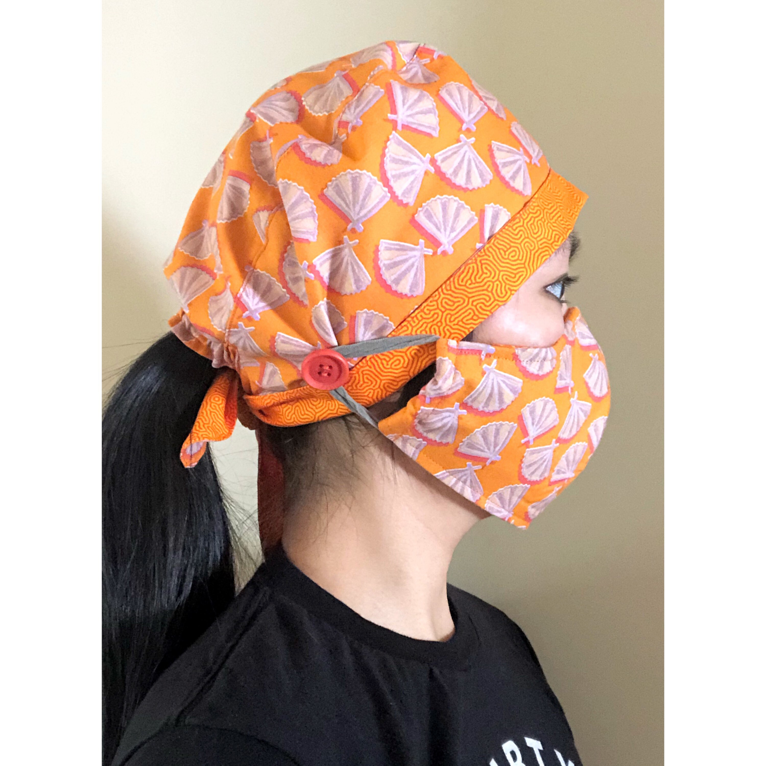 Surgical Scrub Cap and Mask Set Many Colour Options WITH Etsy