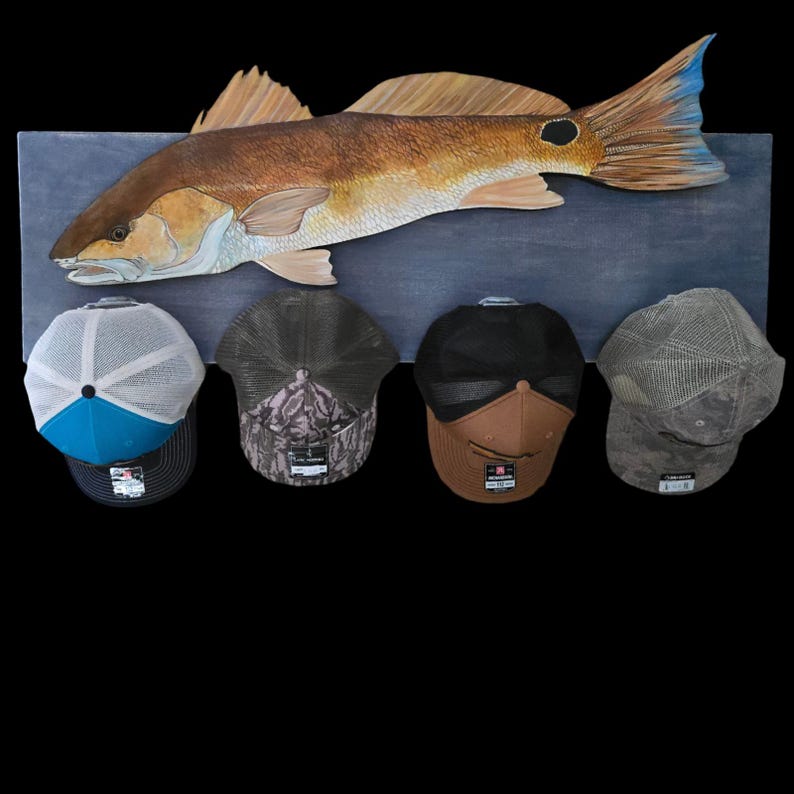 Fish Hat Rack Fish Hat Rack, Unique Wall Art Display - Etsy