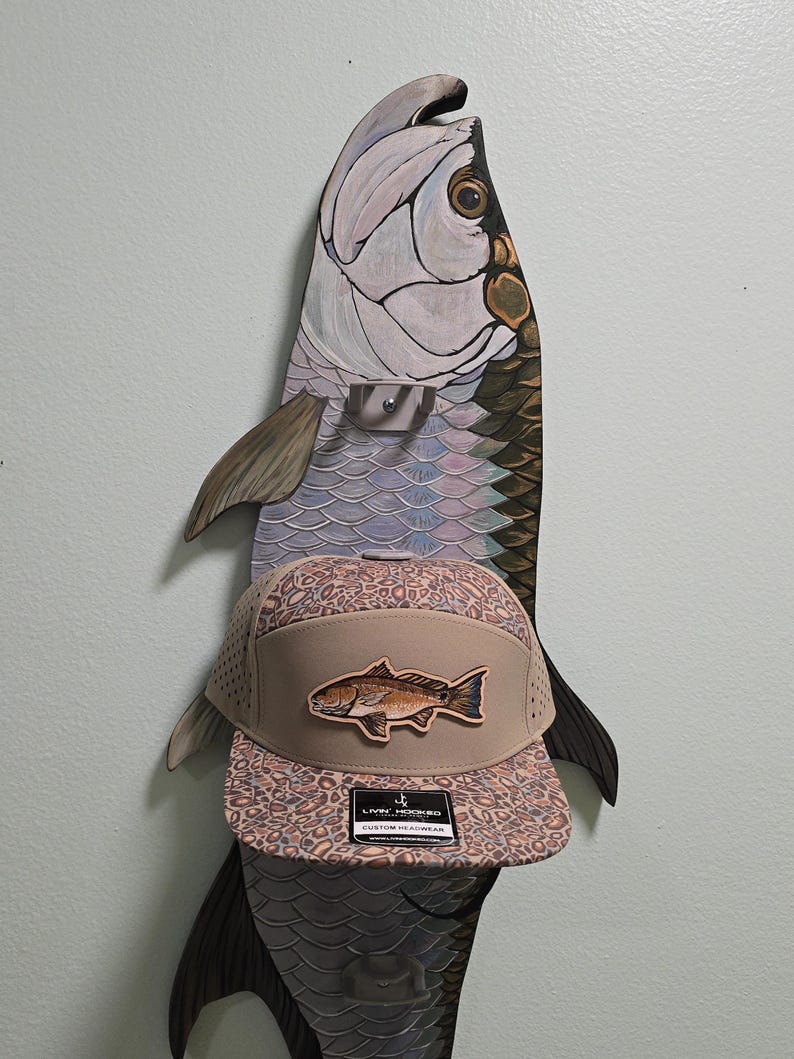 Fish Hat Rack Fish Hat Rack, Unique Wall Art Display - Etsy