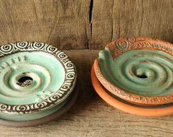 Saucers for "soap snail" soap dishes