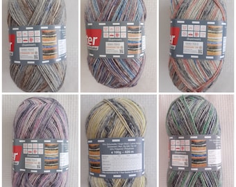 100g SOX 4 Color Sockenwolle 4-fach 4f Sockengarn 4-fäd Strumpfgarn Fb. 187 - 822