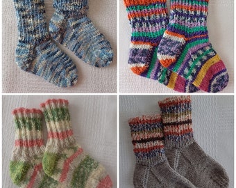 handgestrickte Socken gestrickte Babysocken Gr. 74/80 ca. 12 cm Babysöckchen Baby Kinder