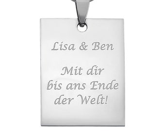 Personalized Keychains with Engraving Dog Tag in silver stainless steel unique personalized gifts