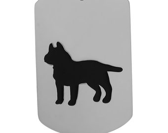 Personalisierte Kette mit Gravur Dog Katzen Hunde Aufdruck Silber Edelstahl Erkennungsmarke personalisierte Geschenke