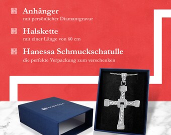 Hanessa Gepersonaliseerde halsketting van roestvrij staal met