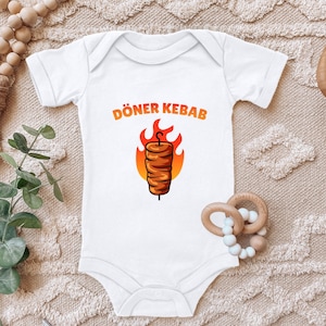 Baby Body &quot;Döner Kebab, Döner Imbiss&quot; saying gift for birth for birthday for toddler short sleeve organic cotton