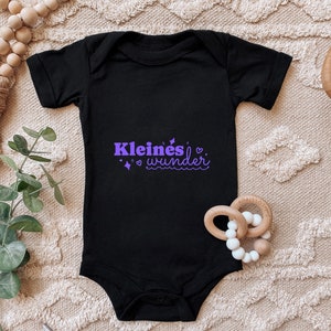 Baby Body &quot;Our Little Miracle&quot; Saying Gift for Birth for Birthday for Toddler Short Sleeve Organic Cotton