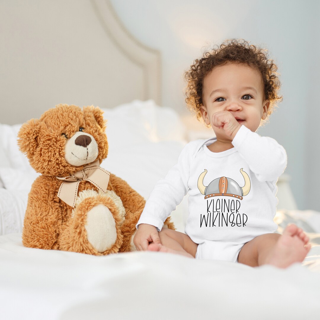 Blue Stork Baby Body Small Viking Helmet Viking Helmet Nordic Gift for