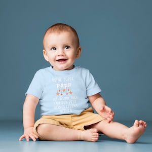 Baby T-shirt 0-36 months with print T-shirt with saying &quot;Don&#39;t worry daddy I&#39;ll annoy you&quot; stars T-shirt