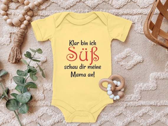 Body Bambino Blauer-Storch - Scritta Tedesca Per Nonni In Cotone Bio