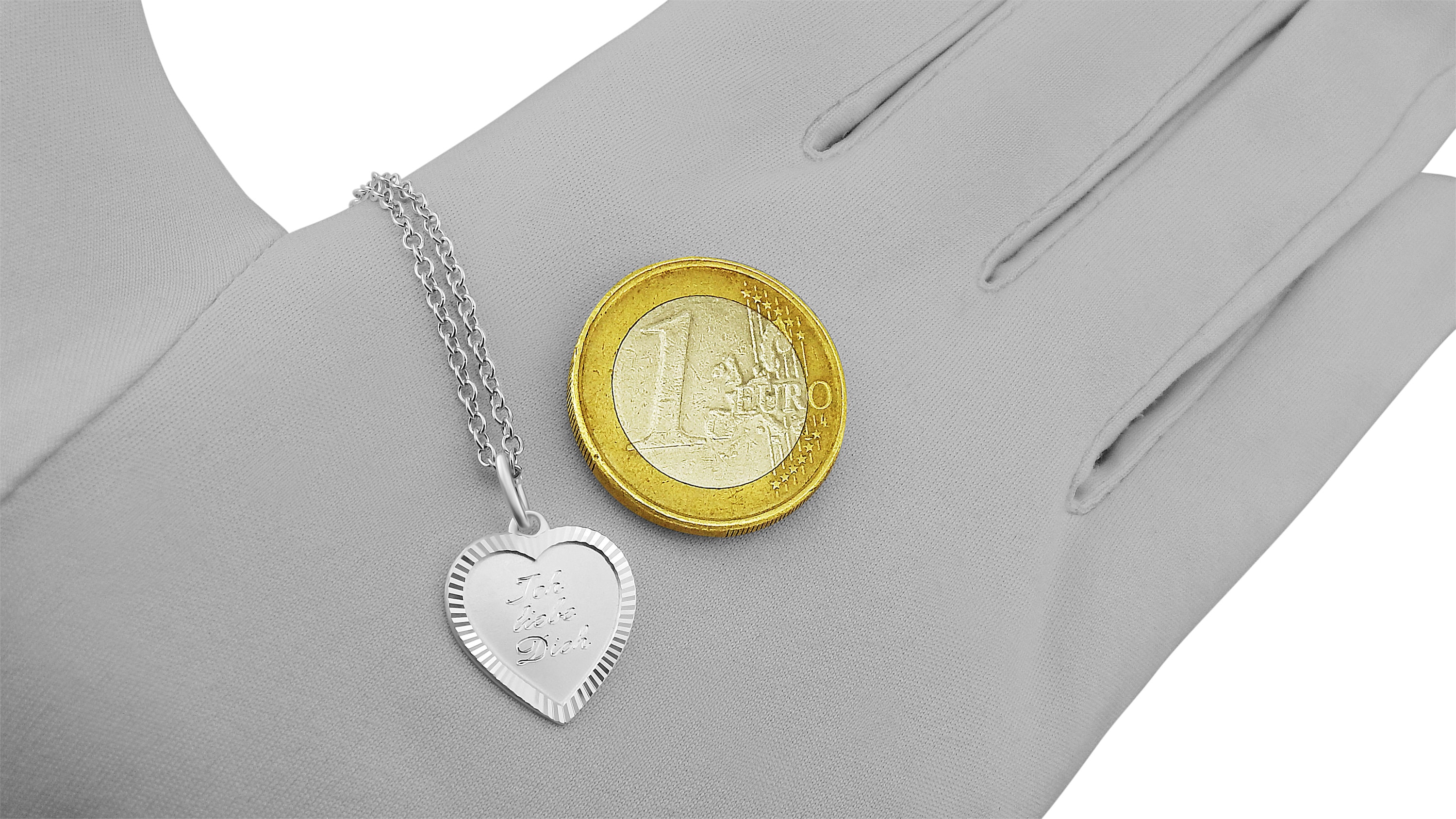 Collana a forma di cuore in argento sterling con nomi dei bambini - Ciondolo personalizzato - Italia