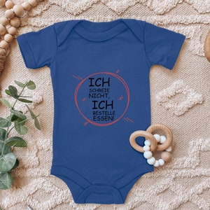 Baby Body &quot;I&#39;m not screaming, I&#39;m ordering food&quot; funny saying as a gift for the birth of a toddler short sleeve organic cotton