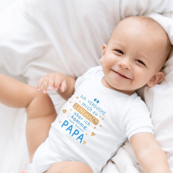 Baby Body Mit Spruch „Ich Versuche Mich Zu Benehmen…“ – Lustiges Geschenk Für Jungen & Mädchen