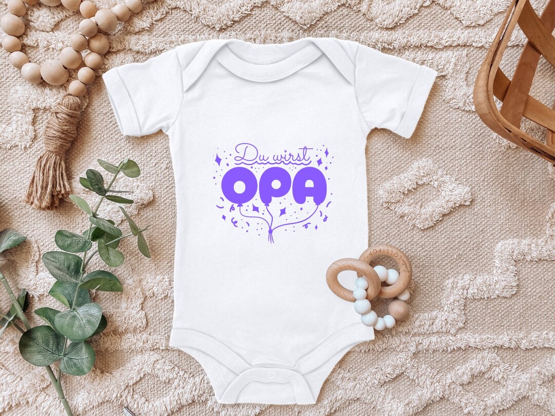 Clothinx Babybody 'Du Wirst Opa' - Bio Baumwolle Geschenk Zur Schwangerschaft