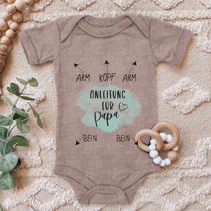 Blue Stork Baby Body Instructions for Dad Birthday Gift for Toddler Short Sleeve Organic Cotton