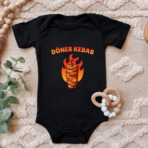 Baby Body &quot;Döner Kebab, Döner Imbiss&quot; saying gift for birth for birthday for toddler short sleeve organic cotton