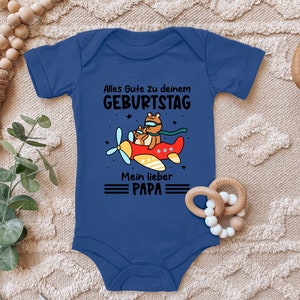 Baby Body &quot;Happy Birthday my dear Daddy&quot; Gift Birthday from Father for Toddler Short Sleeve Organic Cotton