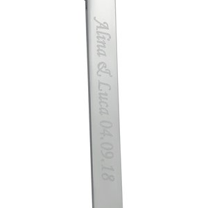 Personalized necklace with engraving stick pendant made of stainless steel various colors personalized gifts