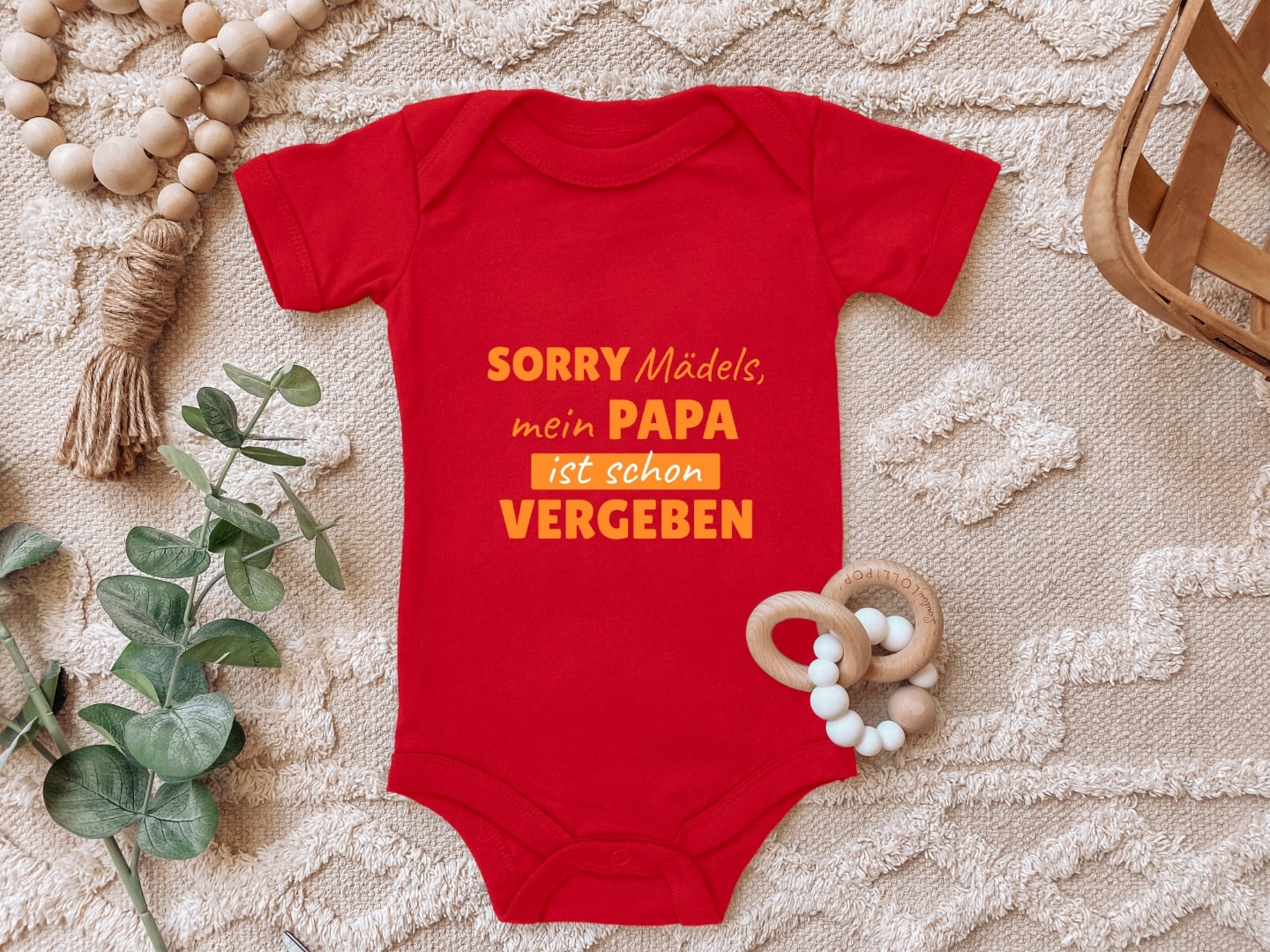 Baby Body Langarm 'Sorry Mädels, Mein Papa Ist Vergeben' - Lustiger Spruch Body