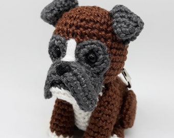 stuffed brindle boxer dog