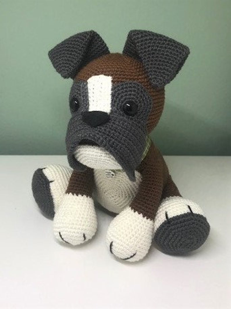 crochet stuffed dog
