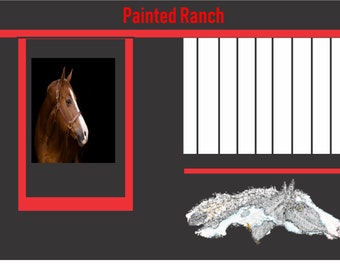 10' Horse Stall Drapes: Waterproof Barn Display Package