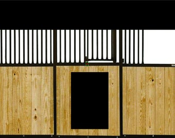 Horse Stall Drape Package: Valance & Banner Set
