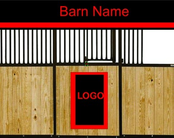 Horse Stall Valance & Bandage Sling: Equestrian Banner Decor