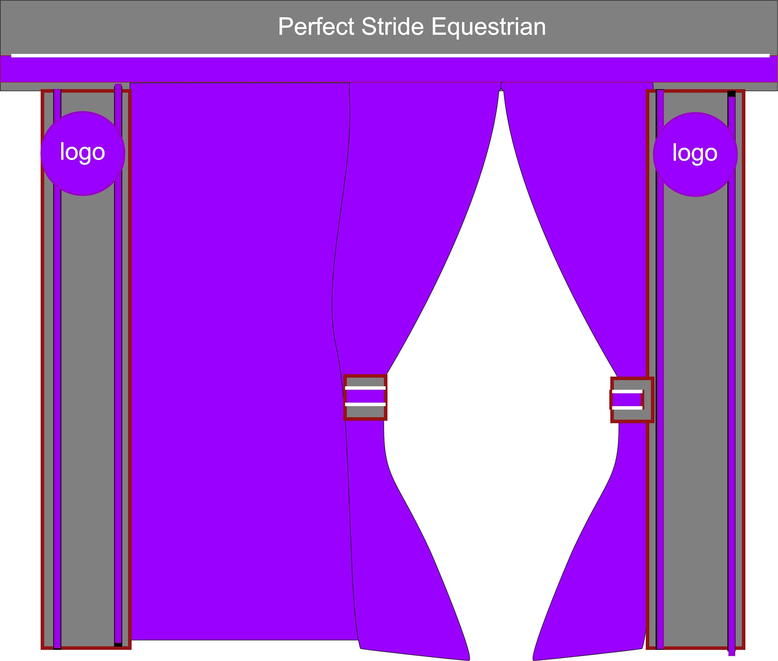 Stall Drape Package Complete Horse Show Stall Drape Set Etsy