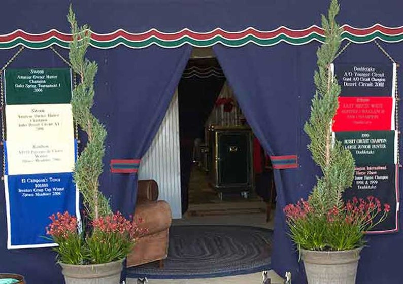 Bar BJ Horse Stall Drapes Banners Valances Custom Barn Etsy