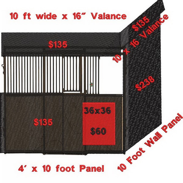 Horse Stall Drapes Etsy