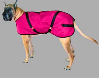 Fleece Lined Dog Blanket: Custom Fit Nylon Quilted Coat