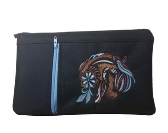 Zippy Zip Up Equestrian Clutch