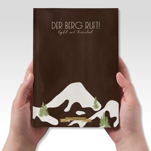 Wandertagebuch Gipfelbuch zum Ausfüllen und Eintragen personalisierbar als Geschenk zum Wandern Bild 3