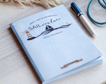 Segel-Tagebuch als Geschenk für Segler, Reisetagebuch zum Segeln