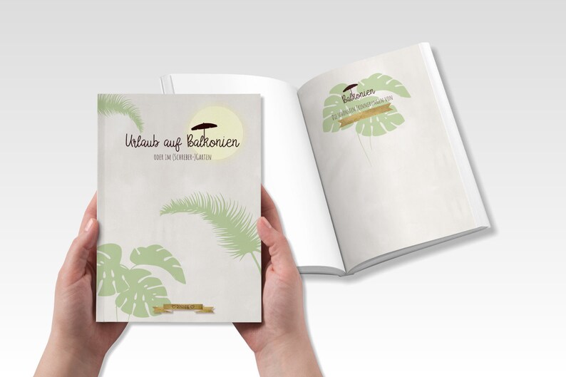 Gartentagebuch Balkonien für den Urlaub zuhause zum Ausfüllen und Einkleben, Geschenkidee für Hobbygärtner Bild 4