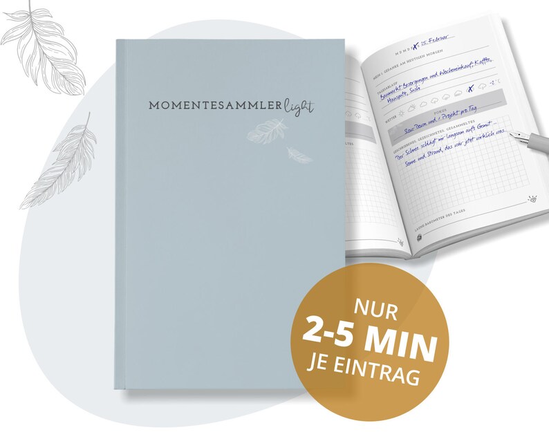 Einsteiger und Projekttagebuch für Erwachsene Momentesammler LIGHT zum Ausfüllen & Ankreuzen im Alltag image 1