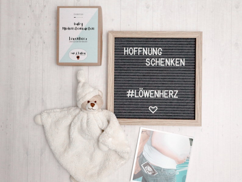 Baby-Meilensteinkarten LÖWENHERZ für Frühchen, Geschenk für Frühgeborene image 2